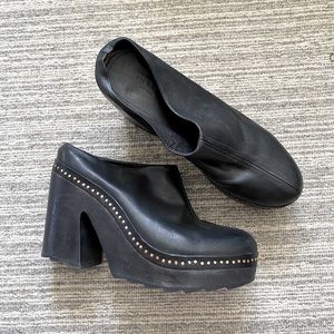 Rag & Bone | Studded Leather Platform Clogs